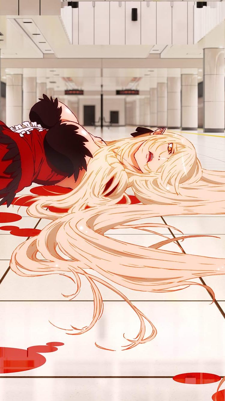 化物語 iPhone SE/8/7/6s(750×1334)壁紙 キスショット(忍野忍